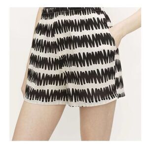 Compania Fantastica Shorts Women Large Black Beach ZigZag Vibes Striped Boxer L